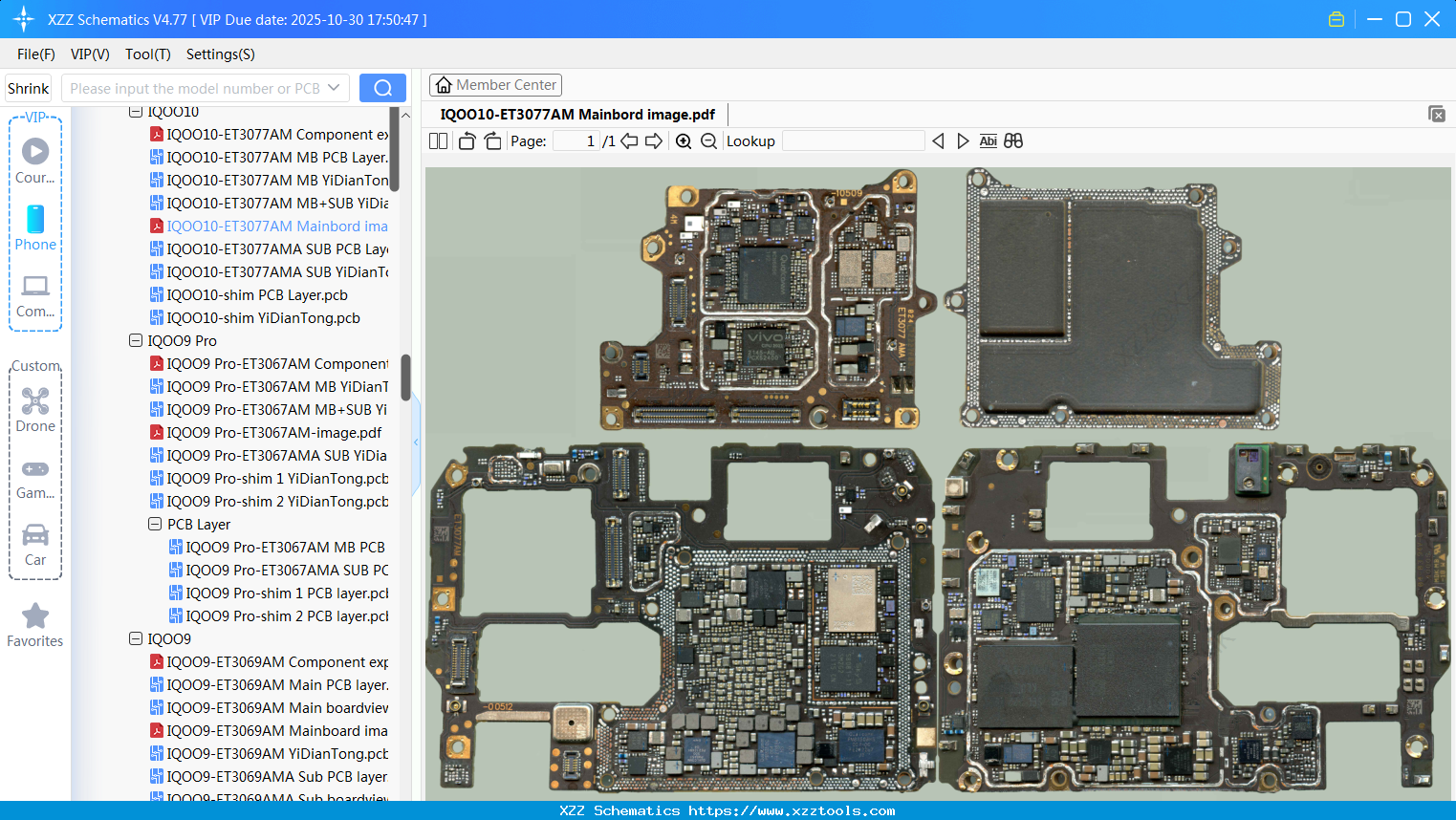 VIVO IQOO10-ET3077AM Mainbord Image